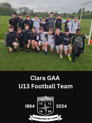 Clara GAA U13 Football Team image